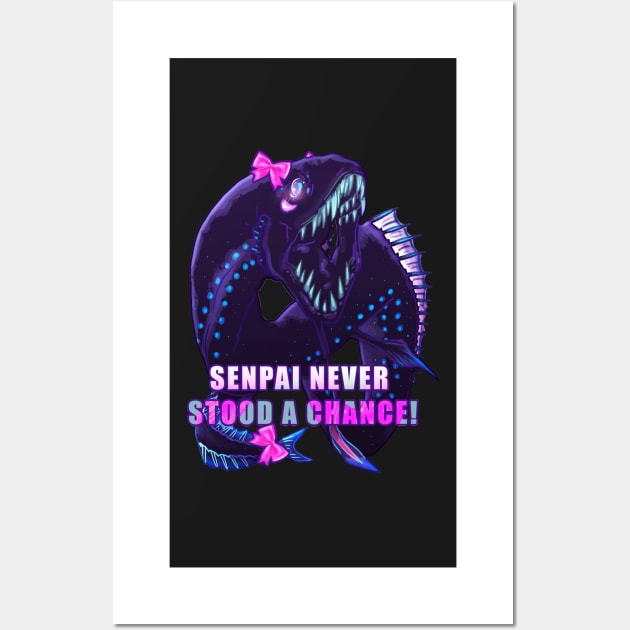 VIPER FISH KOHAI SENPAIN NEVER STOOD A CHANCE Wall Art by KO-of-the-self